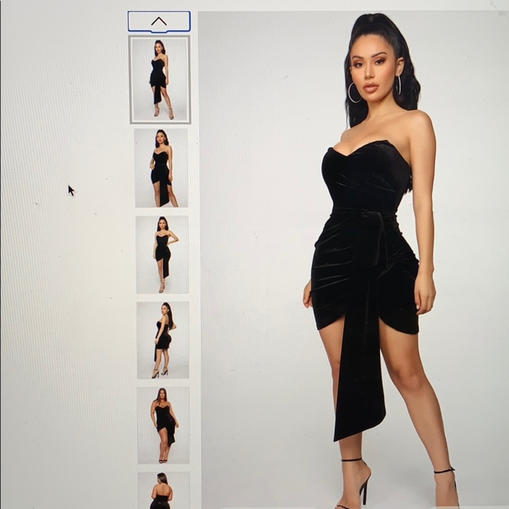 Black Velvet mini dress